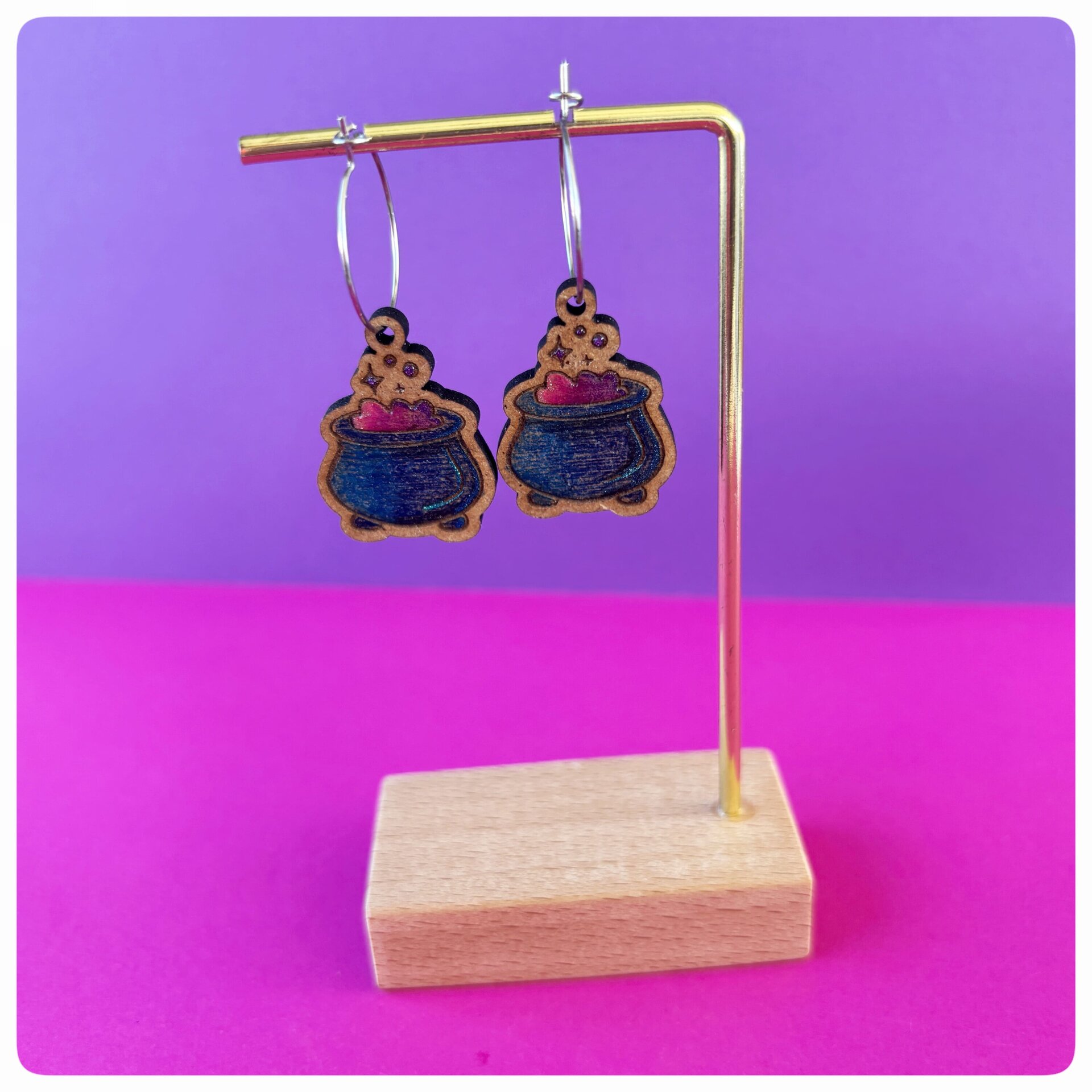 Pendientes caldero mágico - 1